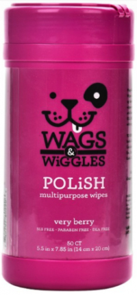 Wags & Wiggles Pañitos Freshen Cereza - Tarro 50 Unidades Para perro